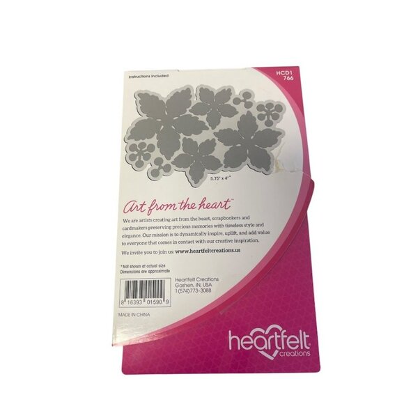 Heartfelt Creations Sparkling Poinsettia Craft Die - Cut - Picture 2 of 4